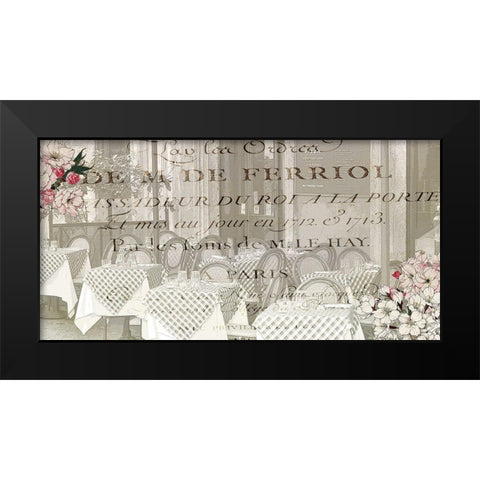 Cherry Blossom Paris 3 Black Modern Wood Framed Art Print by Kimberly, Allen