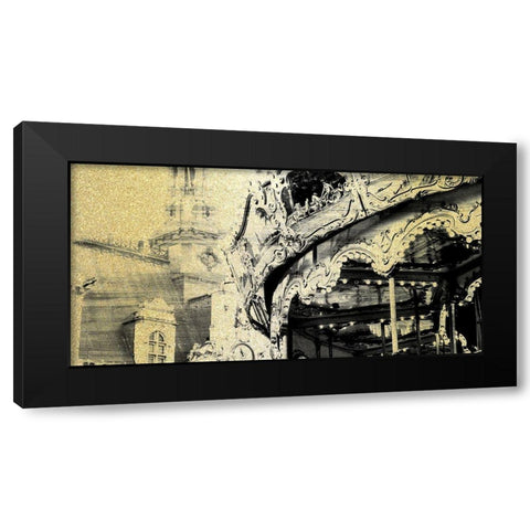 Paris C Black Modern Wood Framed Art Print with Double Matting by Kimberly, Allen