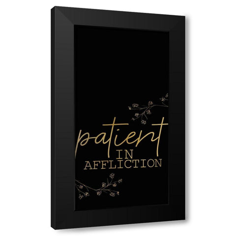 Be Joyful 2 Black Modern Wood Framed Art Print by Kimberly, Allen