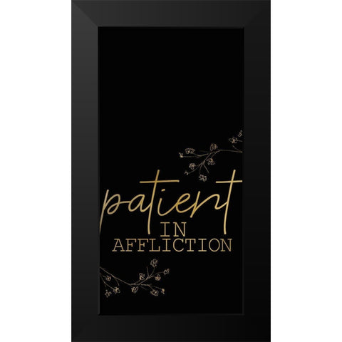 Be Joyful 2 Black Modern Wood Framed Art Print by Kimberly, Allen