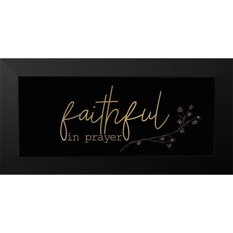 Be Joyful 3 Black Modern Wood Framed Art Print by Kimberly, Allen