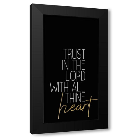 Be Still 3 Black Modern Wood Framed Art Print by Kimberly, Allen