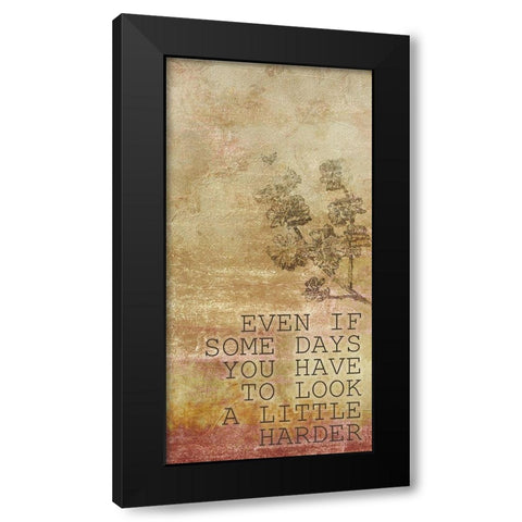 What Makes You 6 Black Modern Wood Framed Art Print by Kimberly, Allen
