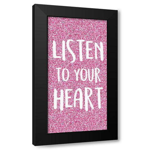 Sparkle 1 Black Modern Wood Framed Art Print with Double Matting by Kimberly, Allen