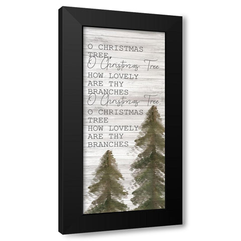 Farmhouse Christmas 17 Black Modern Wood Framed Art Print with Double Matting by Kimberly, Allen