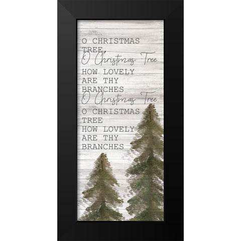 Farmhouse Christmas 17 Black Modern Wood Framed Art Print by Kimberly, Allen