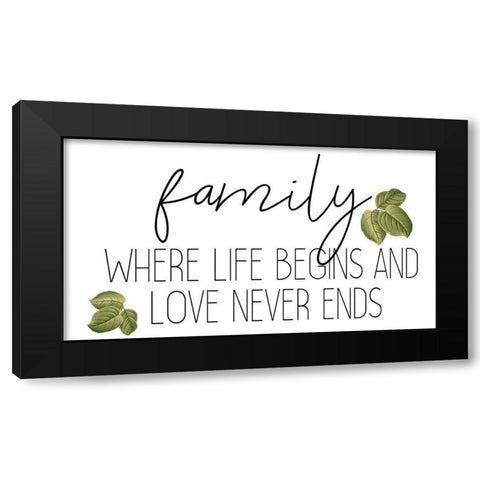 Family Gathers 8 Black Modern Wood Framed Art Print with Double Matting by Kimberly, Allen