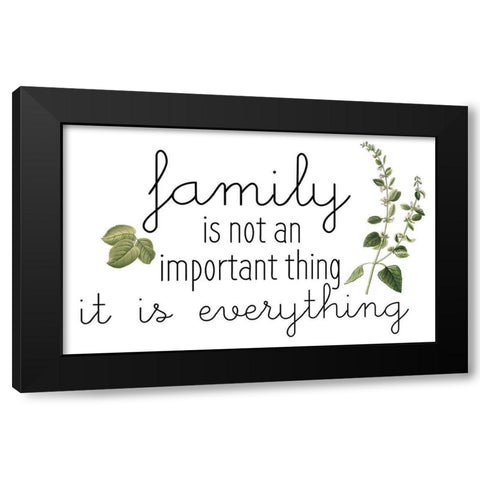 Family Gathers 9 Black Modern Wood Framed Art Print by Kimberly, Allen