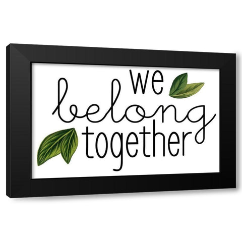 Family Gathers 15 Black Modern Wood Framed Art Print with Double Matting by Kimberly, Allen