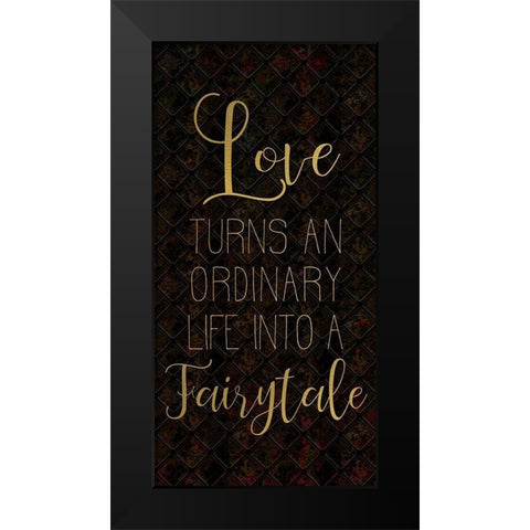 My Heart 2 Black Modern Wood Framed Art Print by Kimberly, Allen