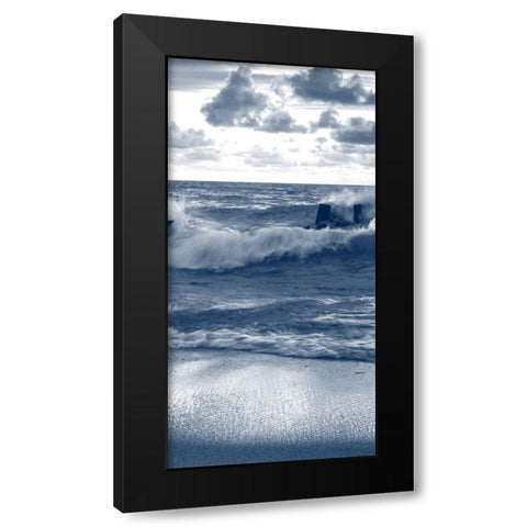 Against the Waves 6 Black Modern Wood Framed Art Print with Double Matting by Kimberly, Allen