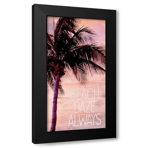 Beach Daze 1 Black Modern Wood Framed Art Print with Double Matting by Kimberly, Allen