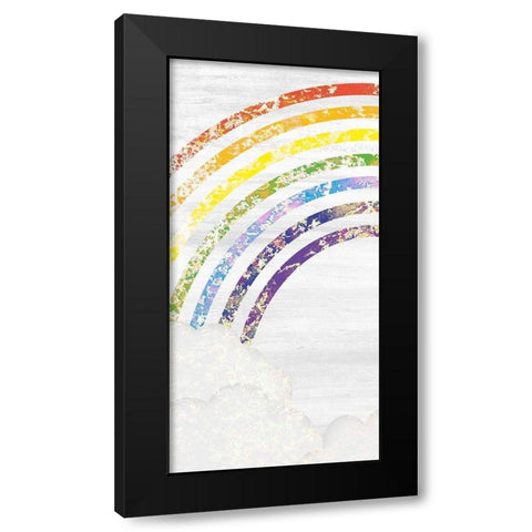 Over the Rainbow 1 Black Modern Wood Framed Art Print by Kimberly, Allen