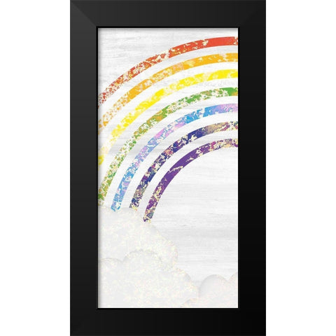 Over the Rainbow 1 Black Modern Wood Framed Art Print by Kimberly, Allen