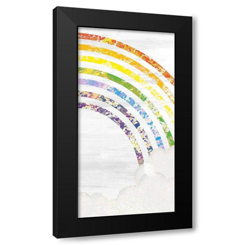 Over the Rainbow 2 Black Modern Wood Framed Art Print by Kimberly, Allen