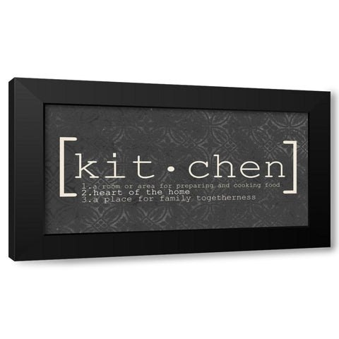 Kitchen Black Modern Wood Framed Art Print by Kimberly, Allen