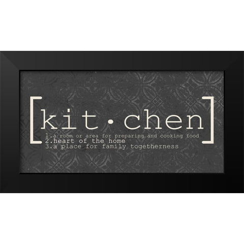 Kitchen Black Modern Wood Framed Art Print by Kimberly, Allen