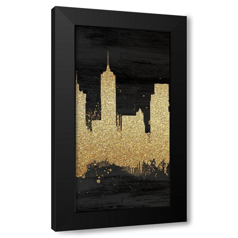The Big Apple 2 Black Modern Wood Framed Art Print with Double Matting by Kimberly, Allen