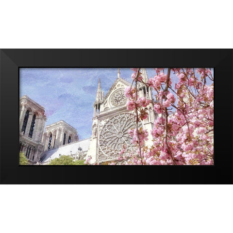 Paris in Bloom 3 Black Modern Wood Framed Art Print by Kimberly, Allen