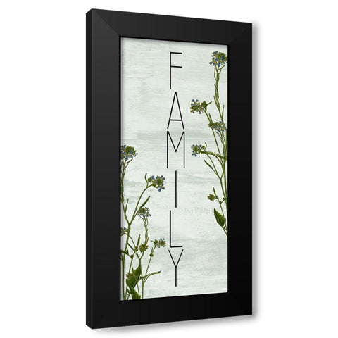 Home and Family 2 Black Modern Wood Framed Art Print with Double Matting by Kimberly, Allen