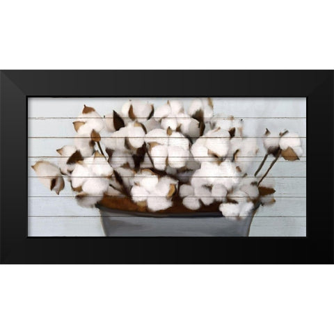 Cotton Gather 1 Black Modern Wood Framed Art Print by Kimberly, Allen