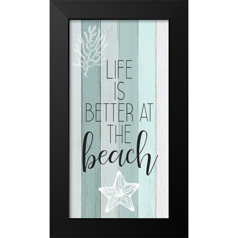 Live in the Sun 1 Black Modern Wood Framed Art Print by Kimberly, Allen