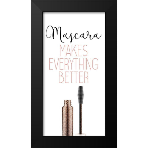 But First 3 Black Modern Wood Framed Art Print by Kimberly, Allen