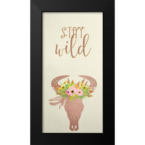 Create Wild 1 Black Modern Wood Framed Art Print by Kimberly, Allen