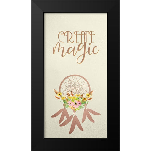 Create Wild 2 Black Modern Wood Framed Art Print by Kimberly, Allen