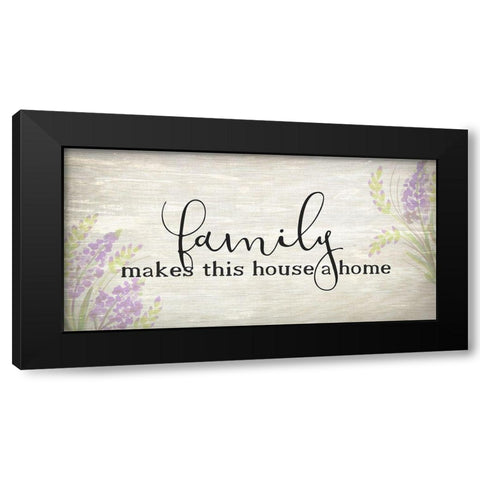 Family Makes Black Modern Wood Framed Art Print by Kimberly, Allen