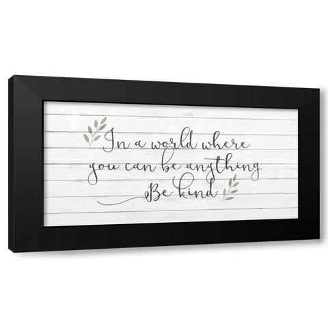 In A World Black Modern Wood Framed Art Print with Double Matting by Kimberly, Allen