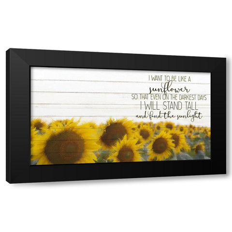 Stand Tall Black Modern Wood Framed Art Print by Kimberly, Allen
