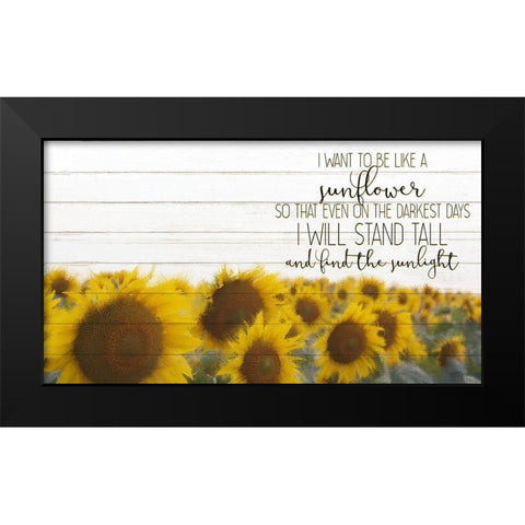 Stand Tall Black Modern Wood Framed Art Print by Kimberly, Allen