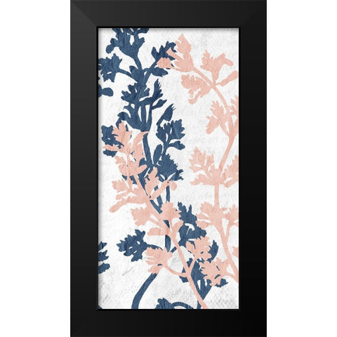 Navy Branches 4 Black Modern Wood Framed Art Print by Kimberly, Allen