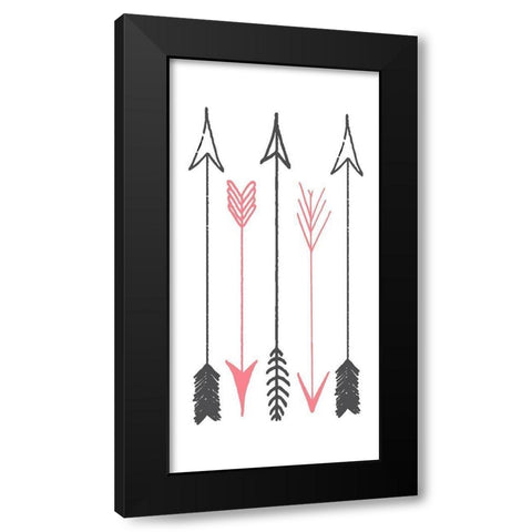 Have Courage B Black Modern Wood Framed Art Print by Kimberly, Allen