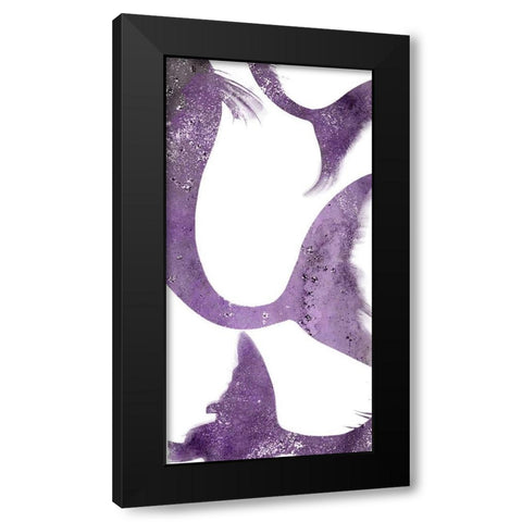 Lets be a Mermaid Black Modern Wood Framed Art Print by Kimberly, Allen