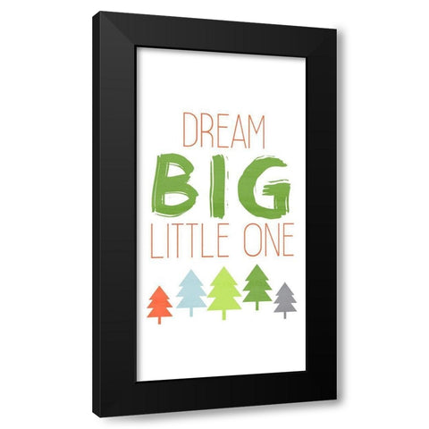 Dino Brave 2 Black Modern Wood Framed Art Print by Kimberly, Allen