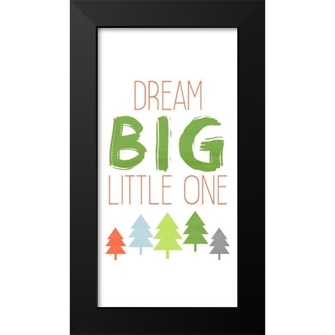 Dino Brave 2 Black Modern Wood Framed Art Print by Kimberly, Allen