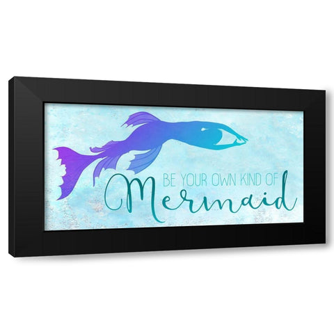 Mermaids 1 Black Modern Wood Framed Art Print with Double Matting by Kimberly, Allen