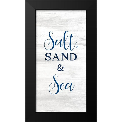 Salt and Sea 6 Black Modern Wood Framed Art Print by Kimberly, Allen