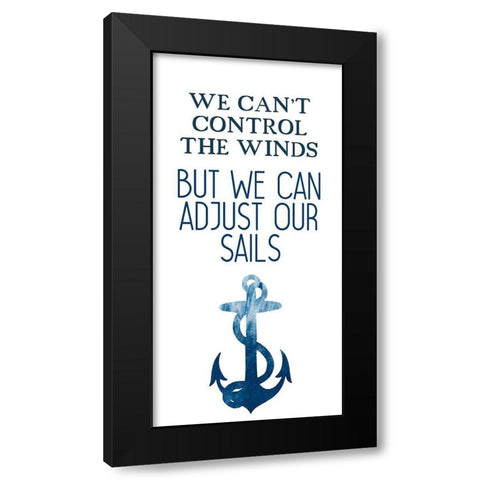 Our Sails 1 Black Modern Wood Framed Art Print by Kimberly, Allen