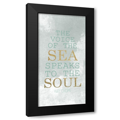 The Voice of the Sea 3 Gold Black Modern Wood Framed Art Print with Double Matting by Allen, Kimberly