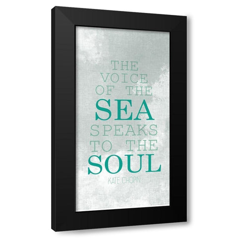 The Voice of the Sea 3 Black Modern Wood Framed Art Print with Double Matting by Kimberly, Allen