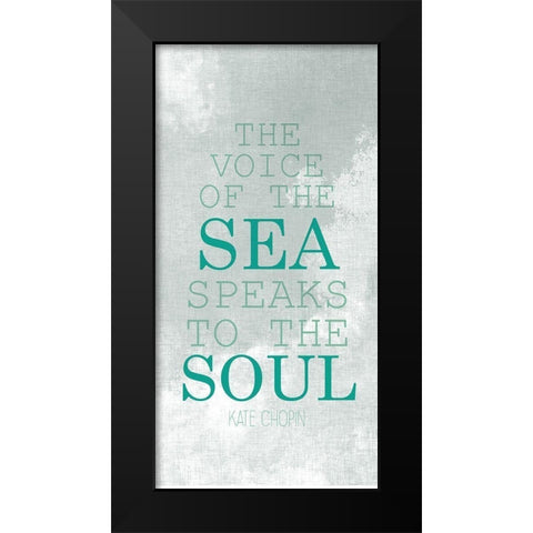 The Voice of the Sea 3 Black Modern Wood Framed Art Print by Kimberly, Allen