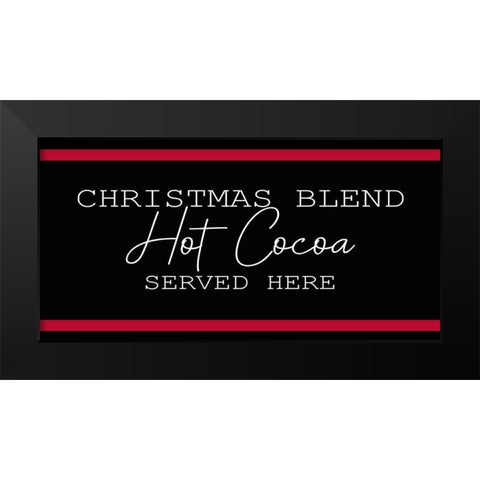 Christmas Cocoa 1 Black Modern Wood Framed Art Print by Kimberly, Allen