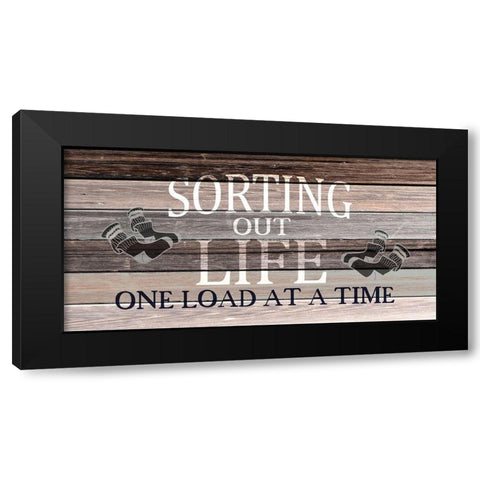 Sorting Black Modern Wood Framed Art Print by Kimberly, Allen