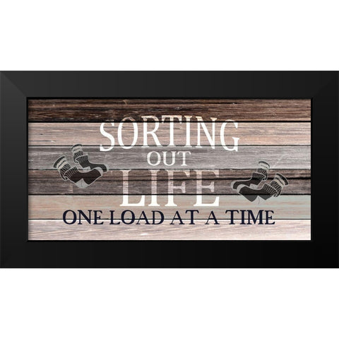 Sorting Black Modern Wood Framed Art Print by Kimberly, Allen