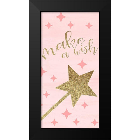 Make a Wish Black Modern Wood Framed Art Print by Kimberly, Allen