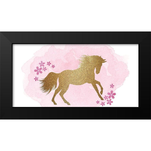 Be a Unicorn A Black Modern Wood Framed Art Print by Kimberly, Allen