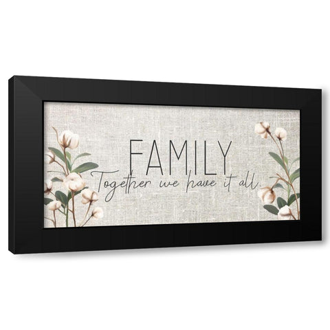 Family Together Black Modern Wood Framed Art Print with Double Matting by Kimberly, Allen